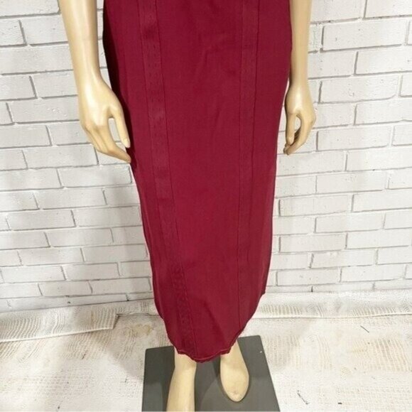 Anthropologie Slim Square‑Neck Ribbed Midi Sweater Dress NWT Size Large - Picture 5 of 11